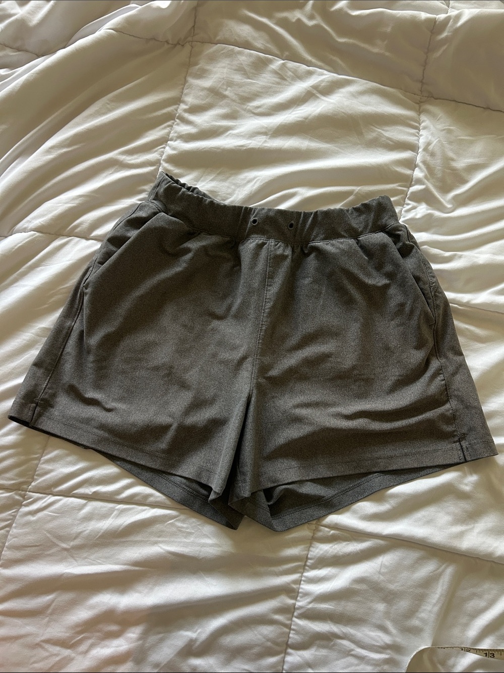 Old Navy Dark Gray Athletic Shorts with Elastic Waist